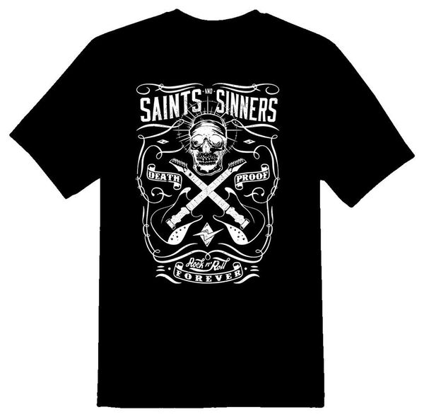 

death proof 1 saints & sinners black or white tee gym tee shirt