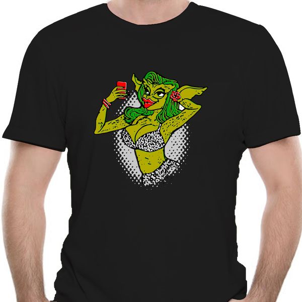 

men tshirt gremlin selfie women t-shirt tees 1046e