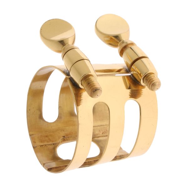 

saxophone mouthpiece clamp ligature clip for woodwind instrument gold