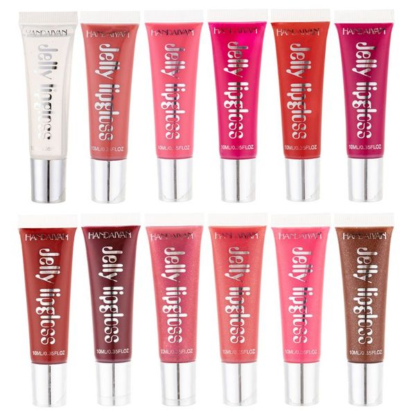 

12 color waterproof glitter lip gloss liquid long lasting lipstick cosmetic gxmc