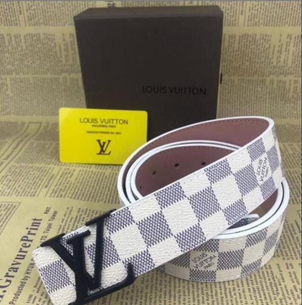 

2020 designer belt luxury belt mens designer belts women belts big gold buckle black leather classic belts including boxes, Black;brown