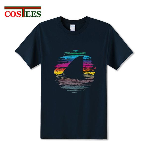 

gothic ретро стиль это shark week где-майка мужчины повседневная марка одежды для взрослых панк футболка vintage shark футболка hombres