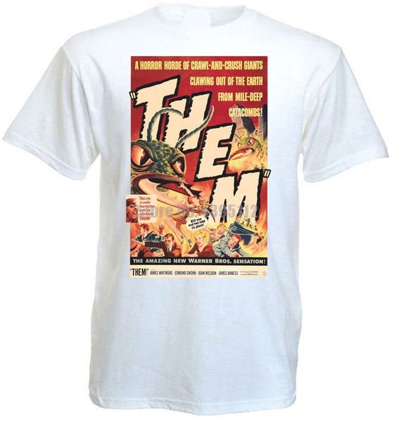 

them v1 t-shirt white poster all sizes s...5xl