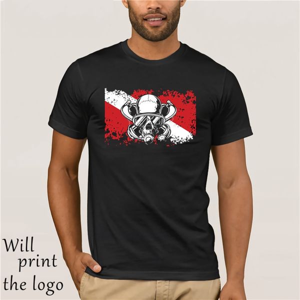 

флаг diver scuba молодежь чистый круглый воротник футболка рубашка мужчина +2017 причинная хлопки тенниски большого размера топы тис топ tsh