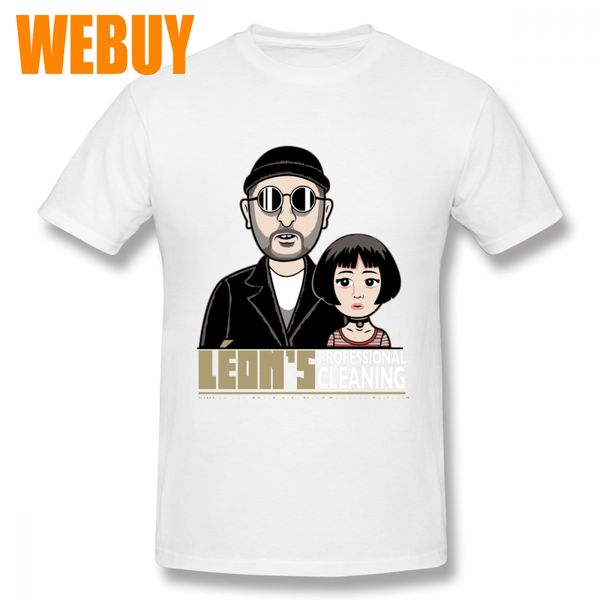 

anime leon's professional cleaning matilda t shirt man fashionable s-6xl big size t-shirt 3d print 100% cotton breathable
