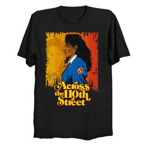 

across 110th street jackie brown parody thriller black t-shirt jim harris s-3xl vintage tee shirt