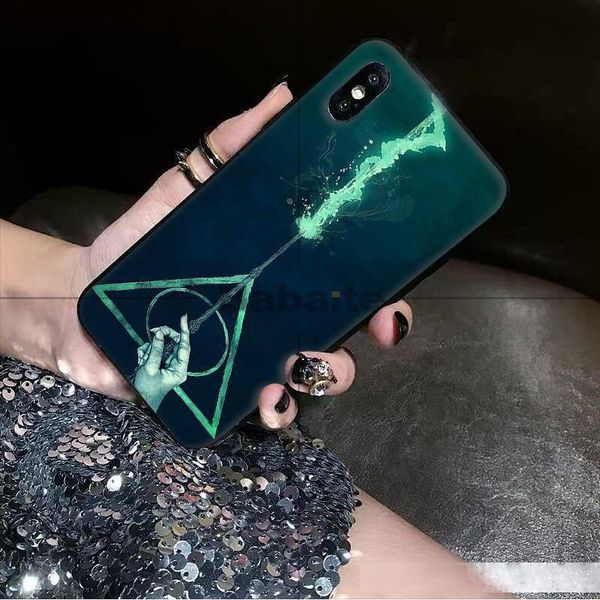 

babaite harry potter deer owl hallow black soft silicone phone case cover for iphone x xs max 6 6s 7 7plus 8 8plus 5 5s se xr