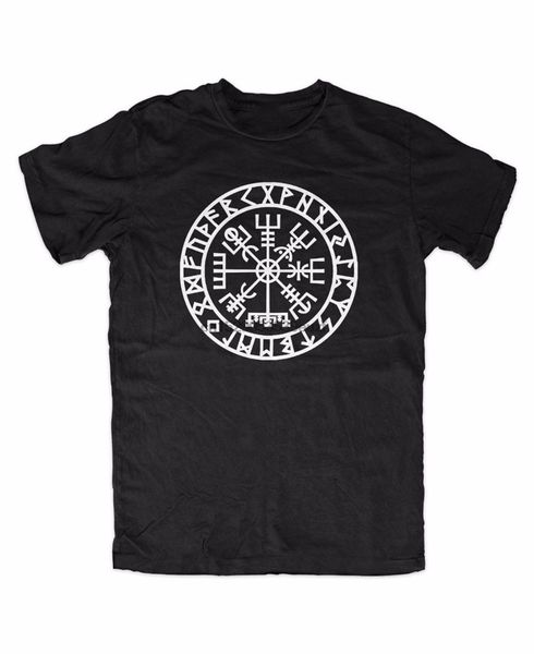 

new print short sleeve t shirt futhark viking compass girlie odin thor runen wikinger wacken heavy metal loki tee shirts sh