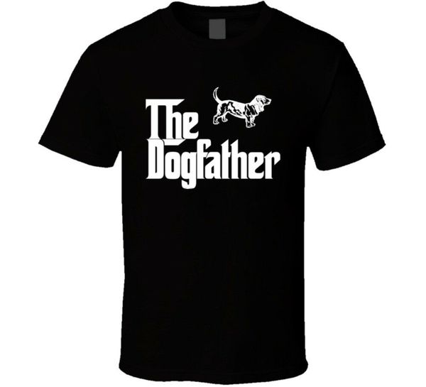 

basset hound custom dog breed the dogfather black t shirt