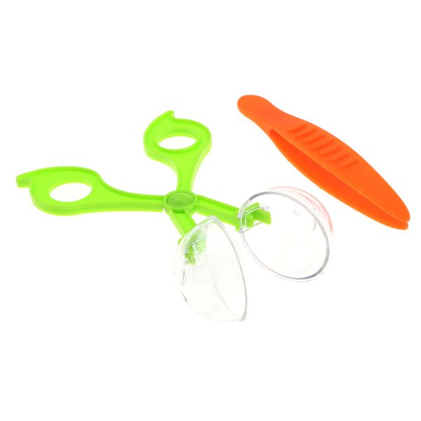 

nature exploration toy kit for kids, plant insect study tool - scissor clamp & tweezers