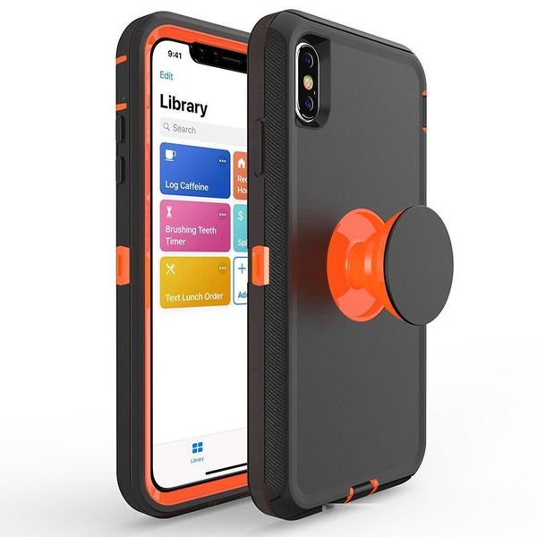 

for samsung a10e a20 lg stylo 5 k40 moto e6 tpu airbag bracket stand holder shock absorption protective case oppbag