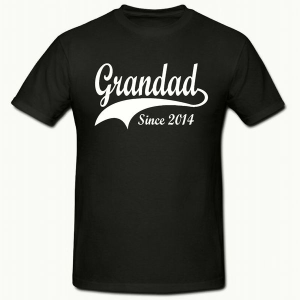 

grandad since (any year) funny novelty men's t shirt, grandad t shirt