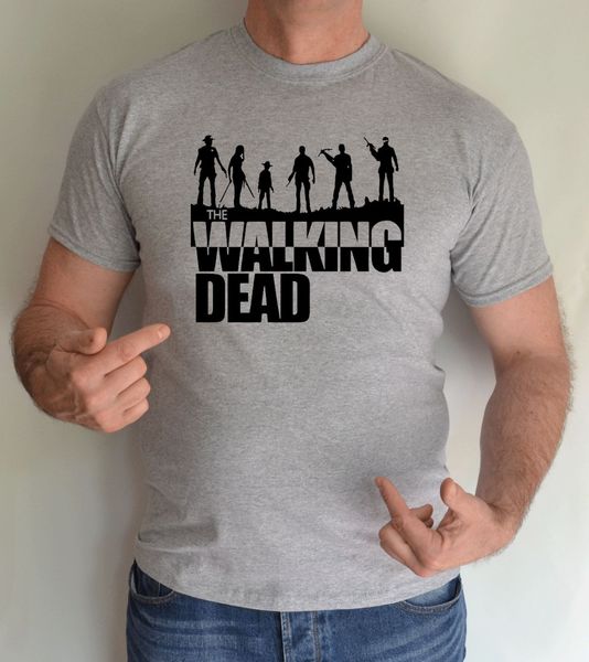 

2019 hip hop novelty men's brand walking dead,zombie.fun t shirttee shirt