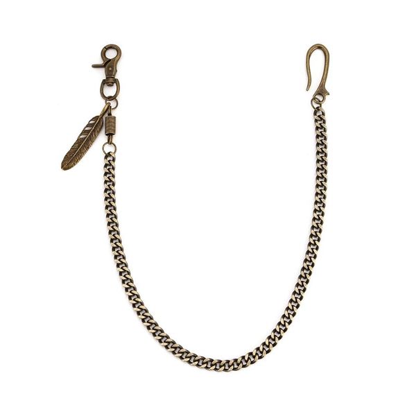 

punk rock mens bronze wallet chains metal punk hip-hop trendy waist chain male pants chain men woman jeans belt dr69, Silver
