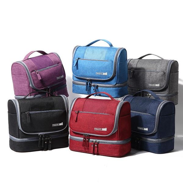 

waterproof men hanging makeup bag oxford travel organizer cosmetic bag for women necessaries make up case wash toiletry bag