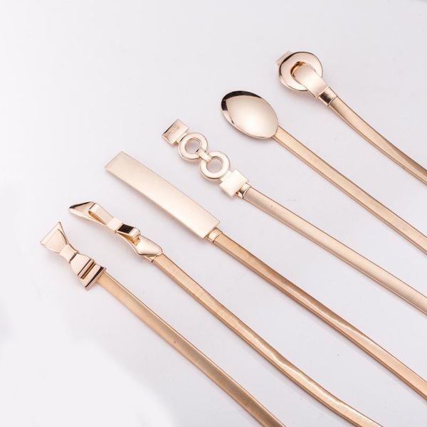 

women round button design belt metal cummerbund clasp front stretch waistband gold silver elastic waist belt chain, Black;brown