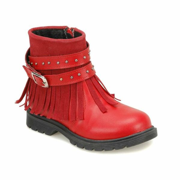 

girls boots shoes spring autumn black red pu children' leatherfashion kids warm winter rubber waterproof snow rain baby water, Black;grey