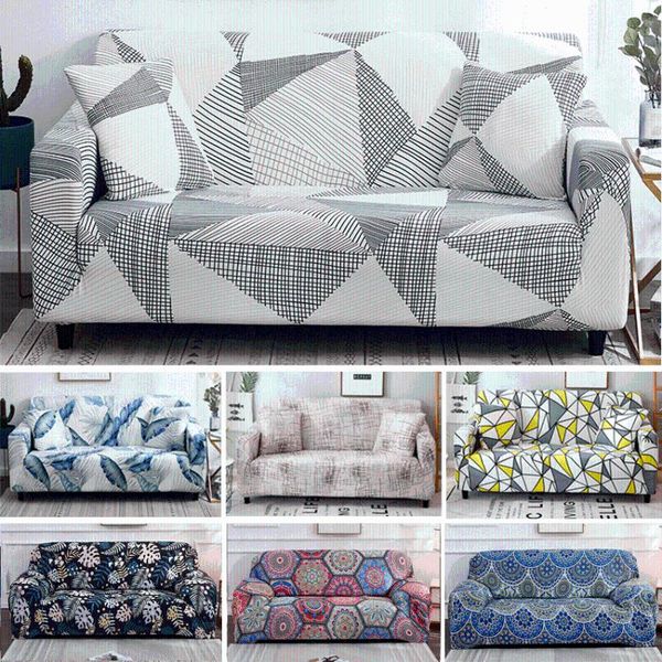

1/2/3/4-seater stretch slipcovers sectional elastic sofa cover l shaped armchair seat covers for living room couch cover