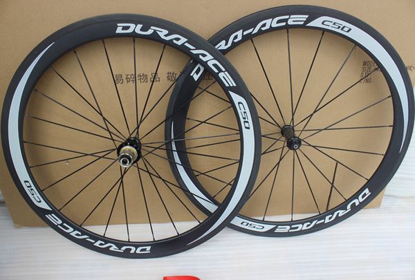 

dura ace c50 700c racing bicycle carbon wheels 50mm carbon road bike wheelset clincher 23mm width with basalt brake surface