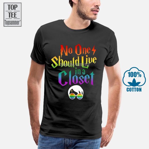 

pride lgbt нет нужно жить в шкафу мужчины футболка черный хлопок s 6xl