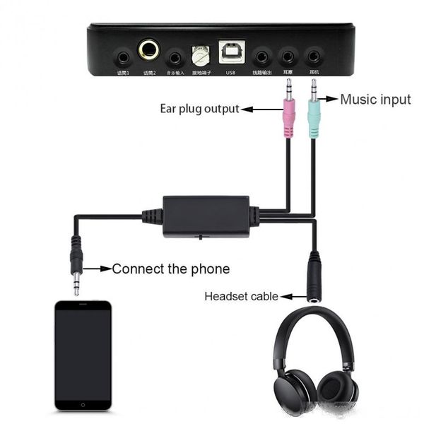 

vife audio cable 100cm aux headphone 3.5mm jack microphone live adapter cable convertor cord for laptop