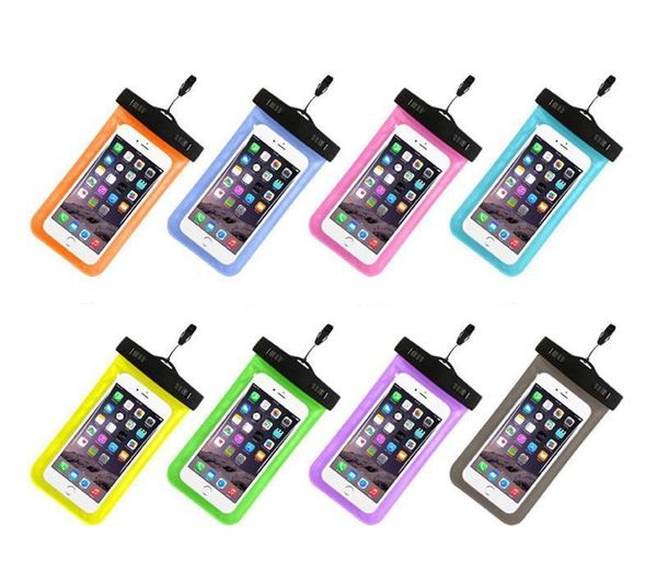 

waterproof phone bag pouch cellphone case dry bag with strap for iphone xr xs 8 plus 7 6 6s huawei samsung 6.2 inch swimming diving