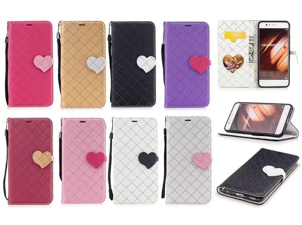 

flip cover for huawei p10 lite case luxury card lanyard wallet color blocking cover for huawei p10 lite flip case