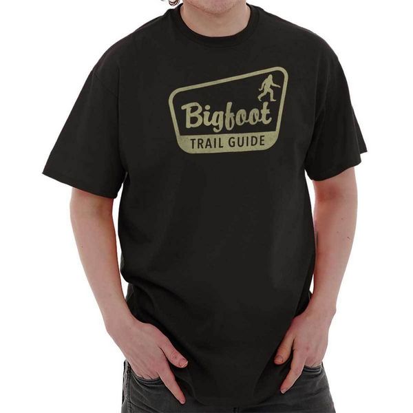 

bigfoot trail guide смешные таинственная легенда снежного футболка tee фитнес tee shirt