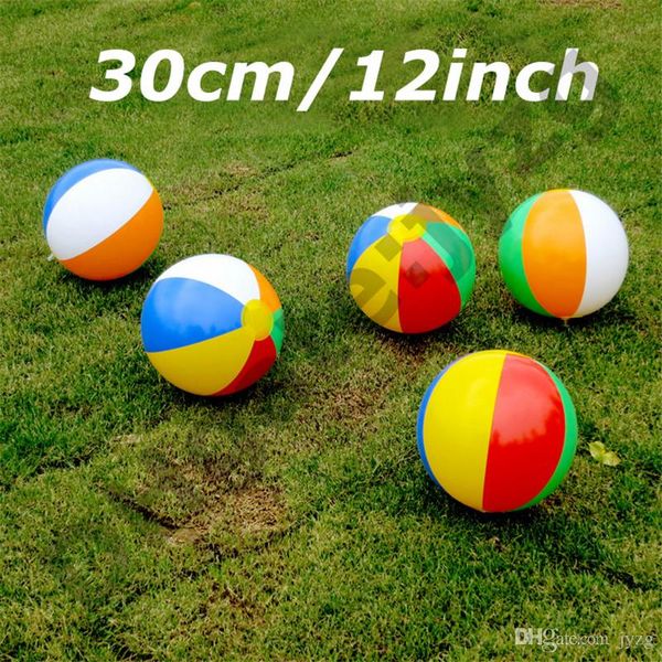 

30cm/12inch inflatable beach pool toys water ball summer sport play toy balloon outdoors play in the water beach ball fun gift
