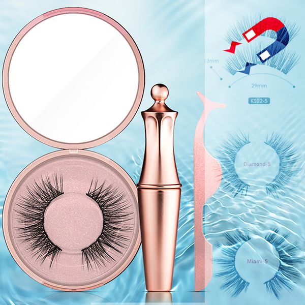 

magic magnetic liquid eyeliner & magnetic false eyelashes & tweezer set eyelashes