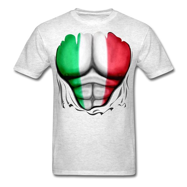 

italy ripped muscles s t-shirt funny tees men short s fashion short-sleeve t shirt mens 2018 arrival men