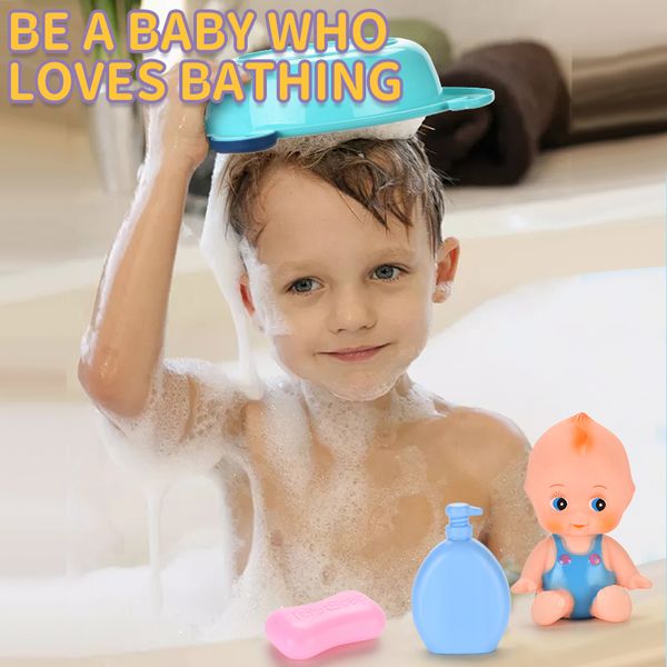 

preschool kids pretend to bathe duck early educational simulated bathtub play set baby bathing toy set pretend play