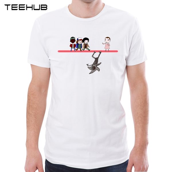

teehub new arrival 2019 men fashion cartoon charactors printed t-shirt short sleeve casual o-neck tee hipster cool