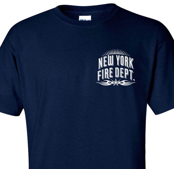 

new york fire department t-shirt tribal sizes s to 3xl short double side
