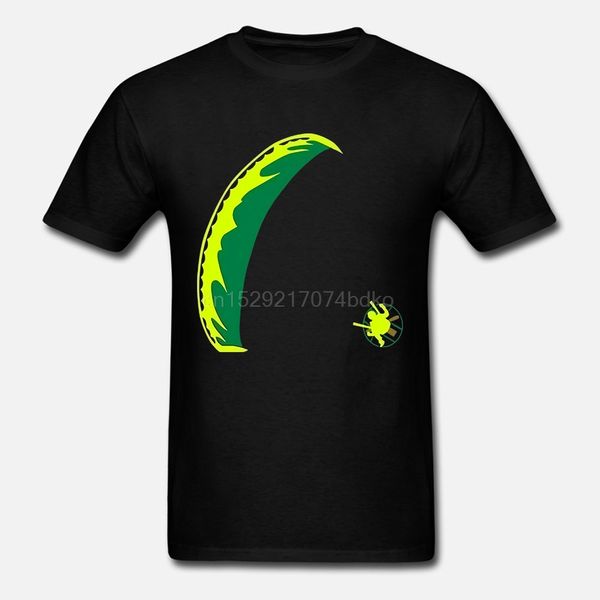 

men t shirt powered paragliding round neck 100% cotton funny t-shirt novelty tshirt women