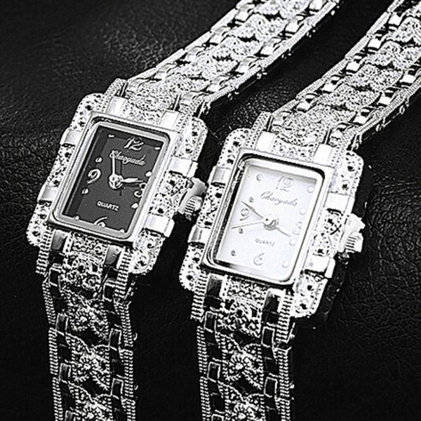

women luxury stainless steel watch cyd new quartz fashion casual watches mujer ladies analog bracelet wristwatch unique relojes, Slivery;brown