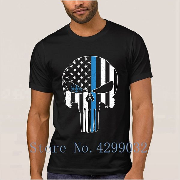 

thin blue line t-shirt short sleeve knitted interesting men t shirt summer hombre big size xxxl awesome high quality