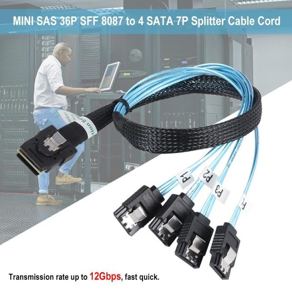 

g0101 mini sas 36p sff 8087 to sata 7p hard drive transmission cable data transmission speed can reach 12 gbps fast