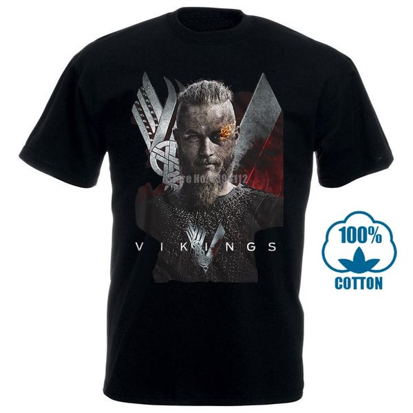 

official vikings t shirt mens ragnar lothbrok history tv show black in sm 4xl 011875