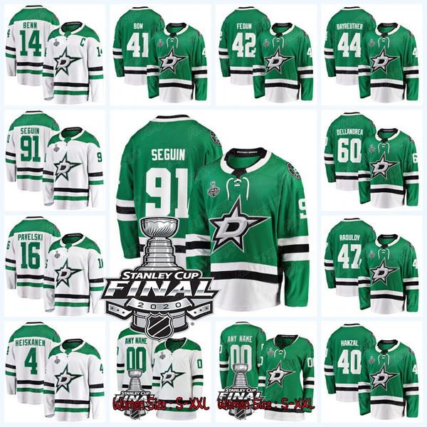 

youth dallas stars 2020 stanley cup final tyler seguin jersey jamie benn alexander radulov denis gurianov ben bishop miro heiskanen, Black;red