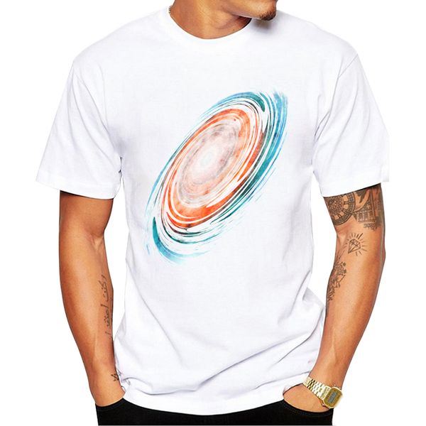 

teehub new fashion galactic men t-shirt hipster milky way printed tshirts cool short sleeve funny tee