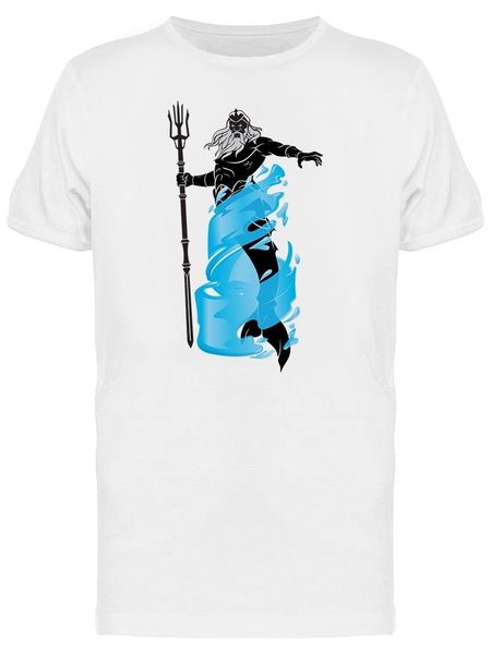

мощный посейдон graphic tee men's 2019 мода короткого креативного printed t-shirt men's tee customize футболки