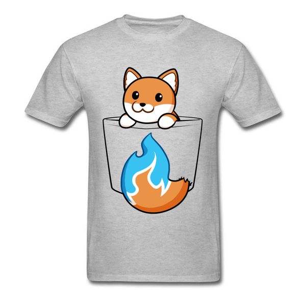 

pocket fox tees t-shirts slim fit male t shirts men tshirt crew neck custom clothes short sleeve cotton grey sweaters cute