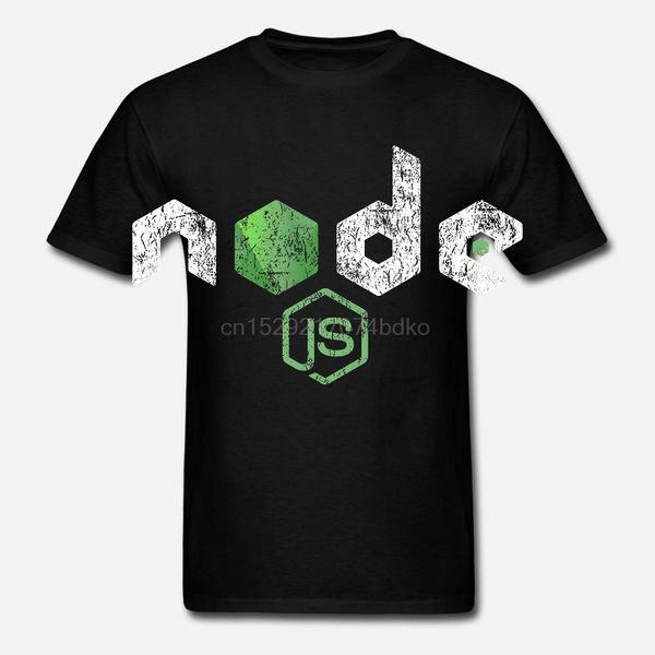

printed men t shirt cotton o-neck tshirts vintage distressed nodejs javascript programmer short-sleeve women t-shirt