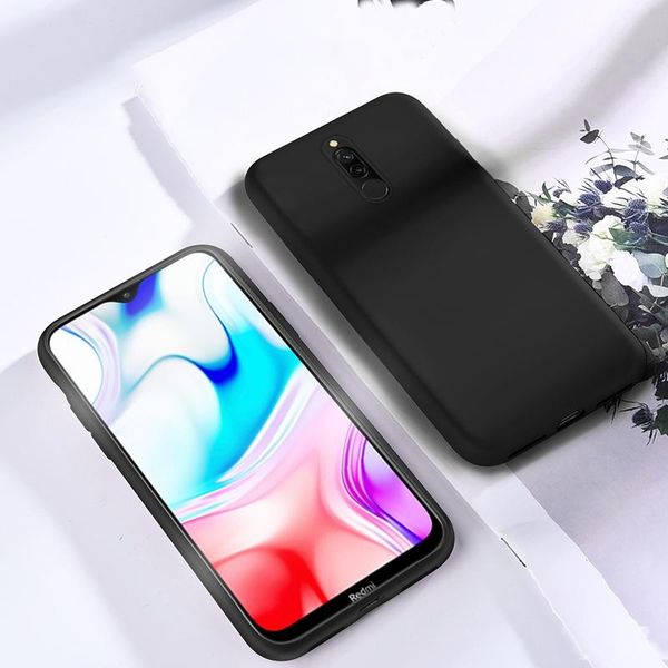 

liquid silicon bumper shockproof soft tpu phone for xiaomi redmi 8a 8 a global case cover