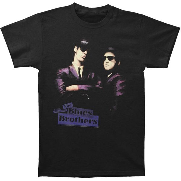

blues brothers men's placards t-shirt black rockabiliashort sleeve tee
