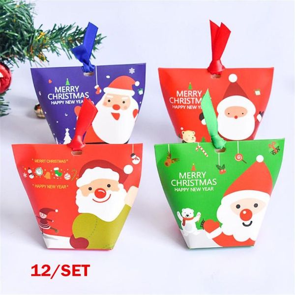 

creative christmas candy gift box personalise santa claus the cardboard cookie box for christmas tree decorations gift exchange