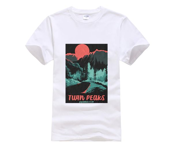 

short sleeve cotton t shirts man clothing twin peaks population mens graphic fashion t shirt