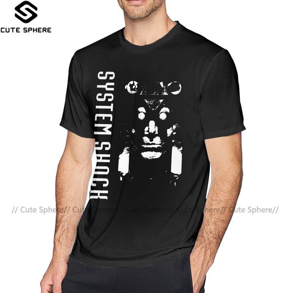 

system shock t shirt system shock t-shirt print cute tee shirt short sleeves man 100 cotton oversized tshirt