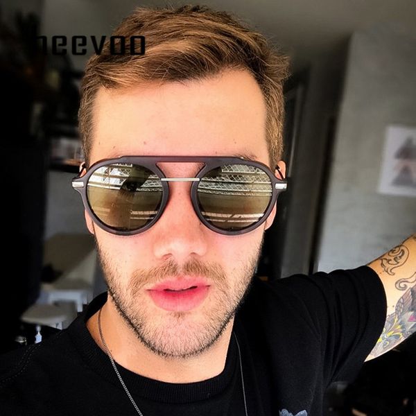 

мода vintage punk стиль солнцезащитные очки стимпанк side shield женщины punk round brand design мужчины солнцезащитные очки uv400, White;black